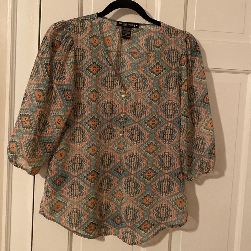 Living doll Los Angeles blouse